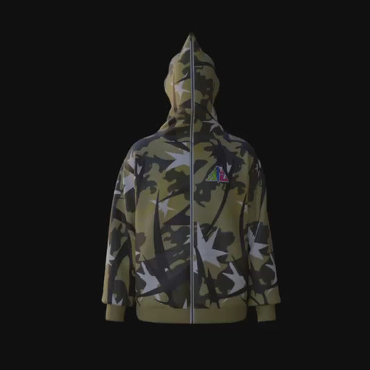 XYZ Green "ISO"Camo Hoodie Jacket